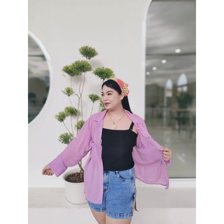 เสื้อ2ชิ้น ชีฟอง สาวอวบอ้วน