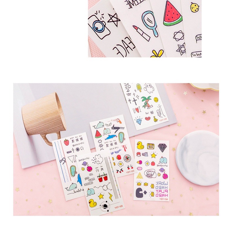 INEXSHOP - สติ๊กเกอร์แทททูแบบมินิมอล สติ๊กเกอร์แทททู แทททูน่ารัก แผ่นแปะแทททู แทททูมินิมอล sticker tattoo 30 ชิ้น