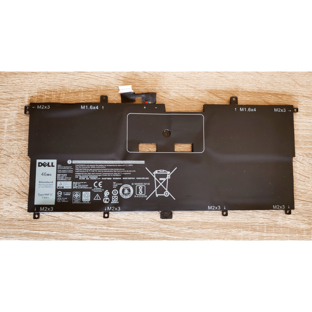 ✨ แบตเตอรี่แท้ แบตเตอรี่โน๊ตบุ๊ค For Dell NNF1C XPS 13 9365 2-in-1 Series