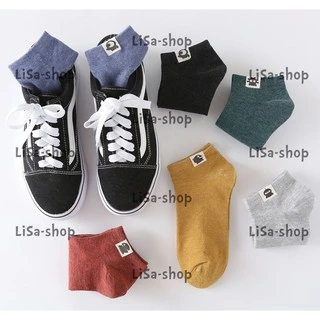 🧦🧦 มาใหม่ 10 สี ถุงเท้าข้อสั้น ถุงเท้าแฟชั่น ใส่ออกกำลังกาย S07🧦🧦