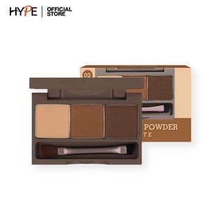 Meilinda Brow powder palette เขียนคิ้วฝุ่น พร้อมแปรงเขียนคิ้ว ในตลับ 3.6g. \ MC3109