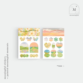 painting meaningful moments sticker vol.2 | สติกเกอร์ สติกเกอร์ตกแต่ง 💕🪴