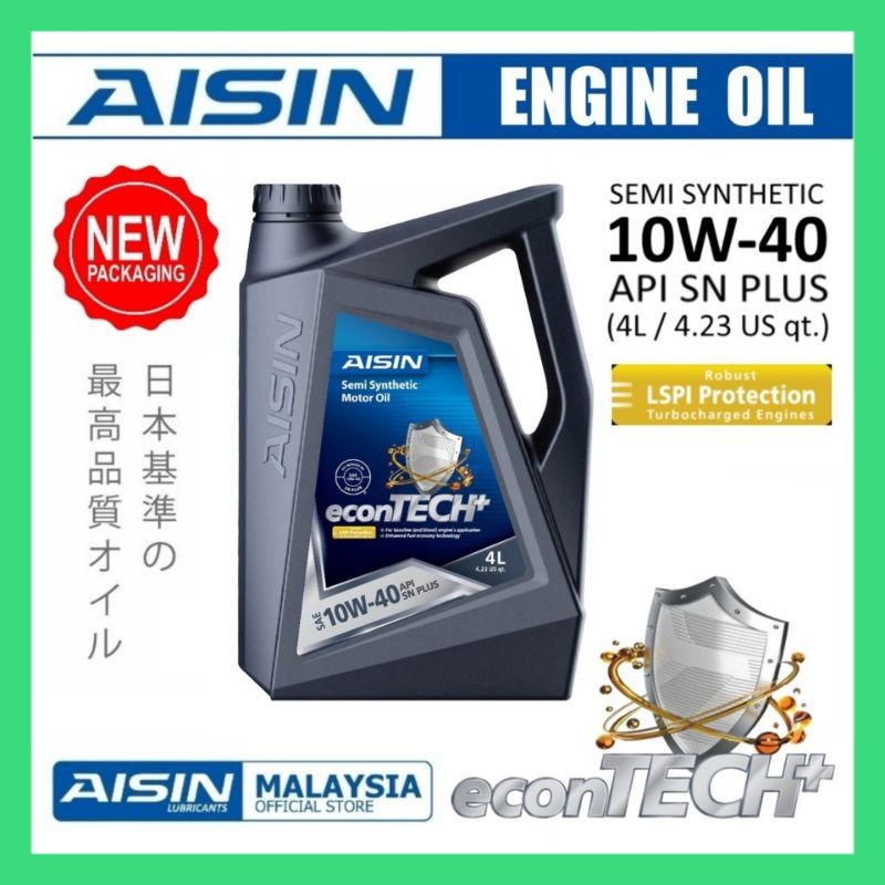 AISIN 10W40 4L ENGINE OIL 10W 40 4LITER SEMI SYNTHETIC