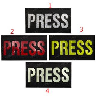 PRESS IR PATCH Infrared Reflective Emblem Tactical Military Army Patch Media Journalist Correspondent Press Reporter Applique