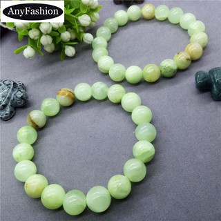 Green Chalcedony Bracelet ธรรมชาติโมราสีฟ้าสีเขียวโมรา Beekite แจสเปอร์ลูกปัดสร้อยข้อมือเสน่ห์