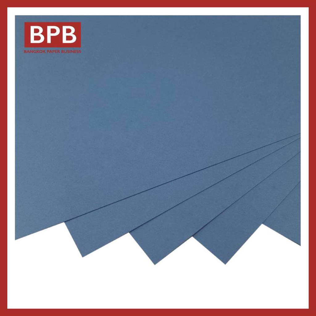 กระดาษการ์ดสี A4 สีฟ้าคราม- BP-Azul Noche ความหนา 180 แกรม บรรจุ 10 แผ่นต่อห่อ