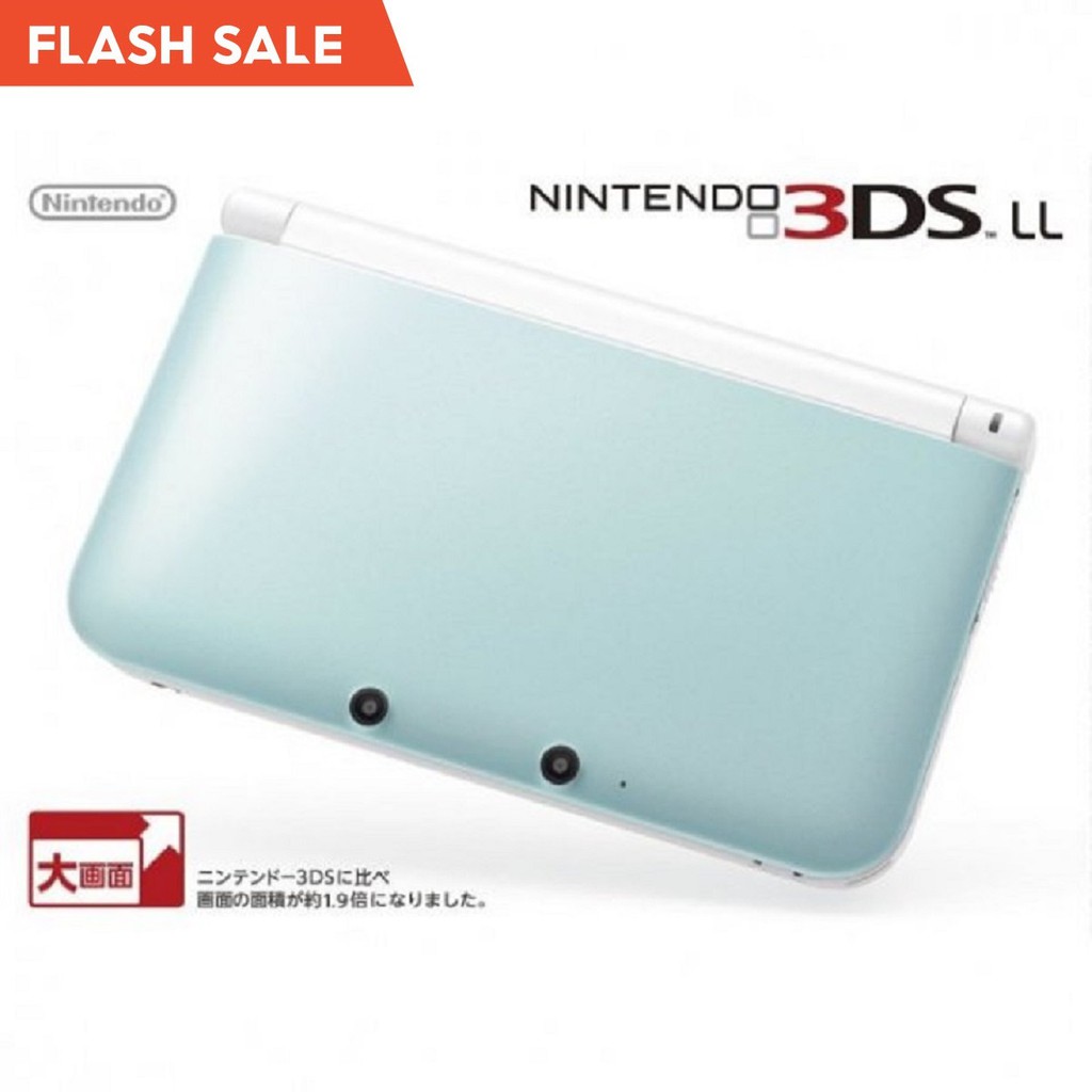 Nintendo 3DS LL - สีเขียวมิ้นท์ มือสอง สภาพดี แปลงแล้วลงเกม Pokemon ทุกภาค พร้อมส่ง
