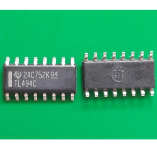 TL494C SMD 16 ขา(TI)  Texas Instruments วงจรควบคุมการปรับความกว้างของพัลส์วงจร IC ICTL494 Pulse-Width-Modula