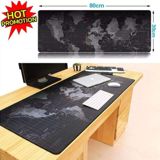 iRemax World Map Gaming mousepads แผ่นรองเมาส์ ออกแบบแผนที่โลก Big Size. 80 x 30 cm. Mouse pad