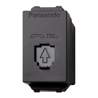 เต้ารับโทรศัพท์ PANASONIC WEGN 2166 H 6P/6C สีเทา TELEPHONE SOCKET PANASONIC WEGN 2166 H 6P/6C GREY