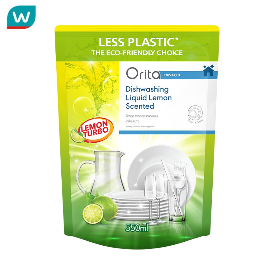 ORITA น้ำยาล้างจาน, น้ำยาซักผ้า สูตรเข้มข้น , น้ำยาปรับผ้านุ่ม  เท่า