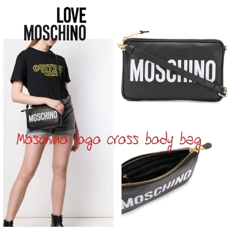 💕 Moschino logo cross body bag