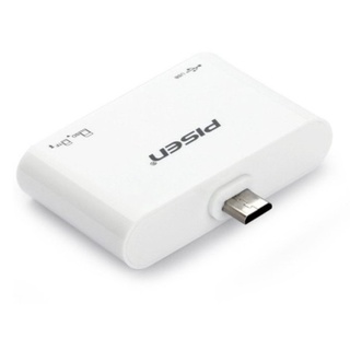 Pisen OTG card reader สำหรับ Android สมาร์ทโฟน (White)