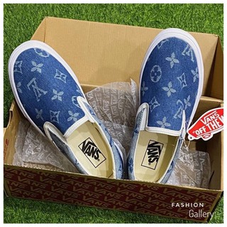 **มีเก็บปลายทาง**รองเท้าผ้าใบ Vans Off The Wall สลิปออน LV ผ้าแคนวาส คุณภาพดี ใส่ได้ทุกเพศทุกวัน พร้อมส่ง