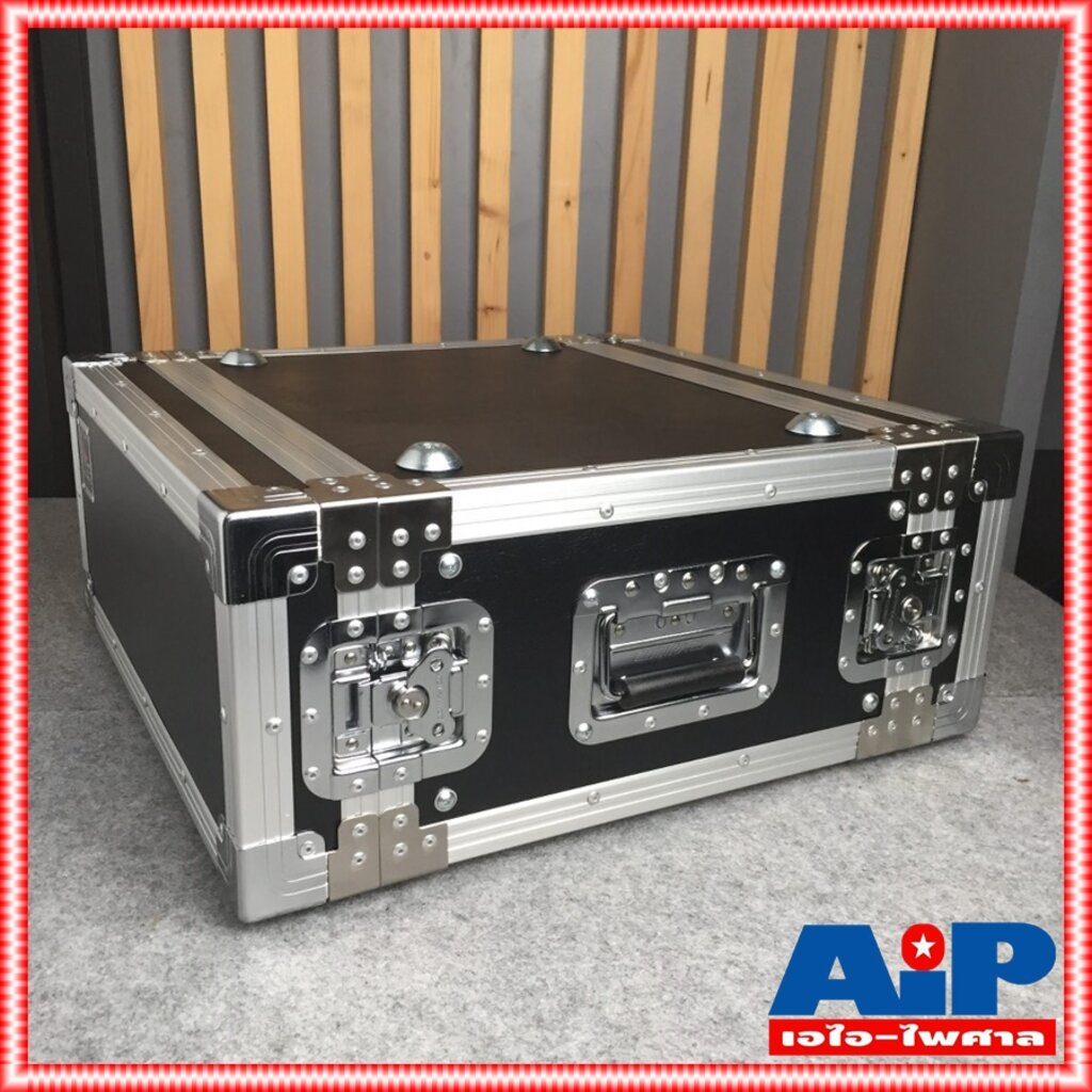 COMPACT RACK เครื่องเสียง SD4U 2ฝาหน้า-หลัง ลึก16นิ้ว ผิวสีดำ แร็คเครื่องเสียง แร็ค คอมแพ็ค แร็คใส่อ