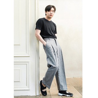 Lp.028 กางเกงขายาวผู้ชาย TWIST Trousers สีเทา