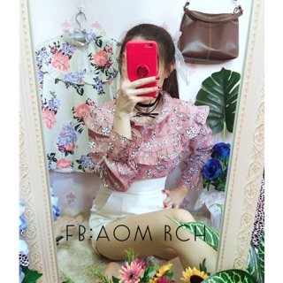 เสื้อเสื้อแขนยาวงานสวยสั่งตัด นางแบบใส่งานจริง