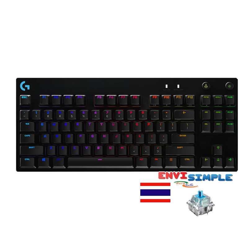 Logitech pro keyboard Blue SW RGB/แป้นภาษาไทย