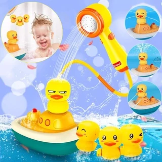 ✿COD✿Bath Toy ของเล่นอาบน้ำเป็ดน้อยสีเหลือง สปริงเกลอร์ไฟฟ้า ของเล่นอาบน้ำเด็ก