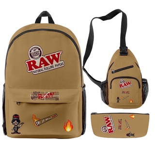 RAW Set 3 items Backpack, Shoulder Bag, Wallet.