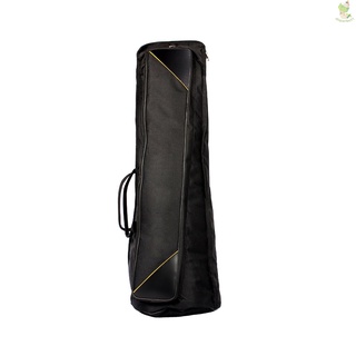 600D Water-resistant Trombone Gig Bag Oxford Cloth Backpack Adjustable Shoulder Straps Pocket 5