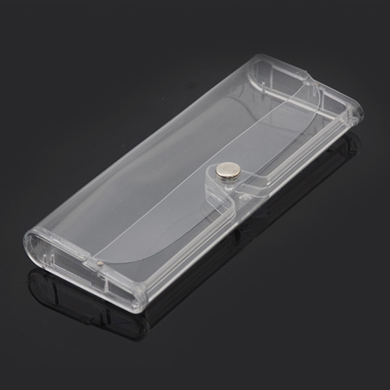 Stylish Transparent Eye Glasses Sunglasses Soft for Case Box Portable Protector - รูปที่ 2