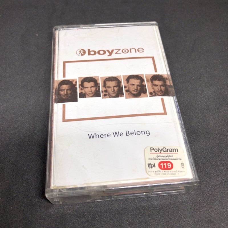 เทปคาสเซ็ทมือสอง boyzone อัลบั้ม where we belong