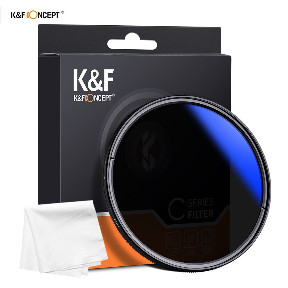 K&F Concept 37/49/52/58/67/72/77/82mm ND Filter Fader Variable Neutral Density ND2 to ND400 กรองสองด