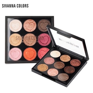 SIVANNA COLORS HF4002 VELVET EYESHADOW อายแชโดว์  เนื้อดินน้ำมัน