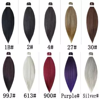 20 "26" นิ้ว Yaki ตรงสังเคราะห์ผมยืดโครเชต์ Jumbo Braids Kanekalon ผม Braiding
