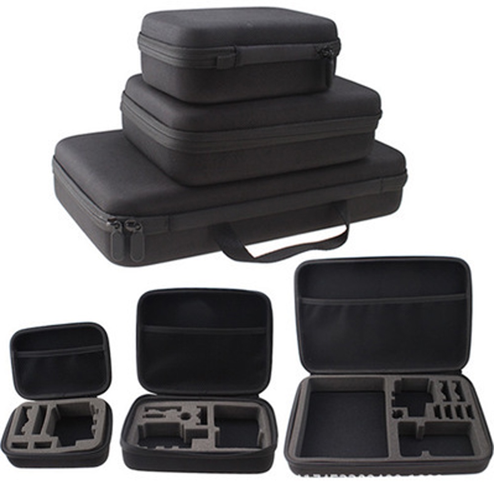 ♀♤℡Action Camera Accessories S M L Size Bag for Gopro Hero 96 5 Xiaomi Yi 4K Portable Case Camera Box for OSMO EKEN H9 S