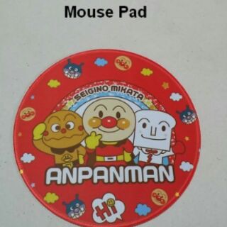 แผ่นรองเม้าส์ mouse pad ลาย อันปังแมน anpanman ขนาดเส้นผ่าศูนย์กลาง 9 นิ้ว