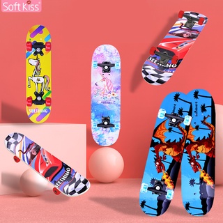 Softkiss สเก็ตบอร์ดเด็ก สเกตบอร์ด skateboards สเก็ตบอร์ดมือใหม่ สเก็ตบอร์ดสำหรับเด็ก สเก็ตบอร์ดชายหญิง