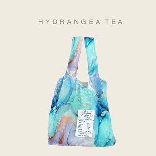 Wyllabrand กระเป๋าผ้าพลีท Hydrangea tea