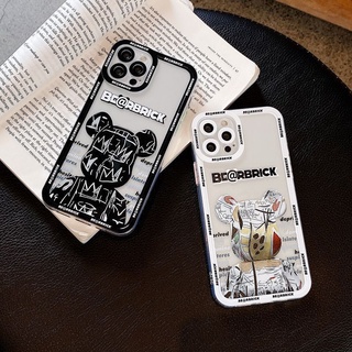 เคสโทรศัพท์มือถือ ซิลิโคน ลายการ์ตูนหมี สําหรับ iphone 11 12 13 xs xr pro max mini x 7 8 6 6s plus