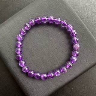 กำไลหินแท้ อเมทิสต์ (Amethyst) 8mm