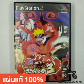 แผ่นเกมแท้ naruto3 ps2 แผ่นหายาก สภาพสะสม