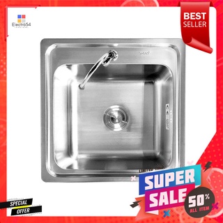 ซิงค์ฝัง 1 หลุม TECNOPLUS 505021 สเตนเลสBUILT-IN SINK TECNOPLUS 505021 1B STAINLESS STEEL