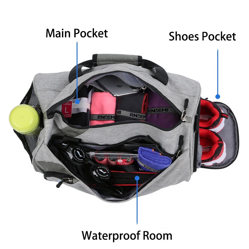 Duffel Sports Fitness Travel Training Totes Gym Waterproof Bag Bag ...
