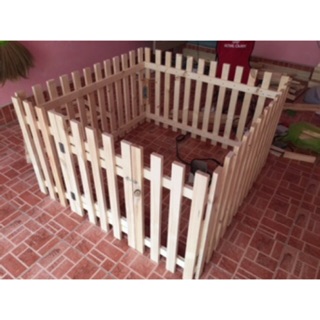 คอกไม้ขนาด 100x100x60 cm (M)