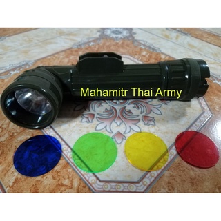 ไฟฉายหัวงอ รุ่น TL-122 สีเขียวขี้ม้า