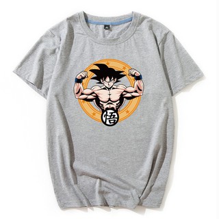 เสื้อยืดแขนสั้นพิมพ์ลาย Dragon Ball Z Saiyan Goku