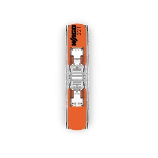 WAGO อุปกรณ์เชื่อมสายไฟ Inline Splicing Connector with lever ของแท้ 100% (221-2411 / แพค 60ชิ้น)