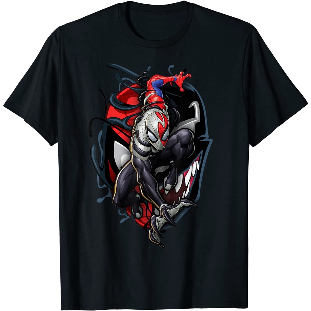 เสื้อยืด Marvel Spider-Man Maximum Venom Spider-Man Action Shot