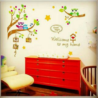 Wall Sticker ลาย บ้านนกฮูก