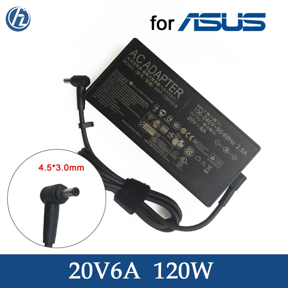 Genu 20V 6A 120W แล็ปท็อป ADP-120CD B สําหรับ ASUS ZenBook A17-120P2A Q546FD Q546F Q537FD Q547F Q547