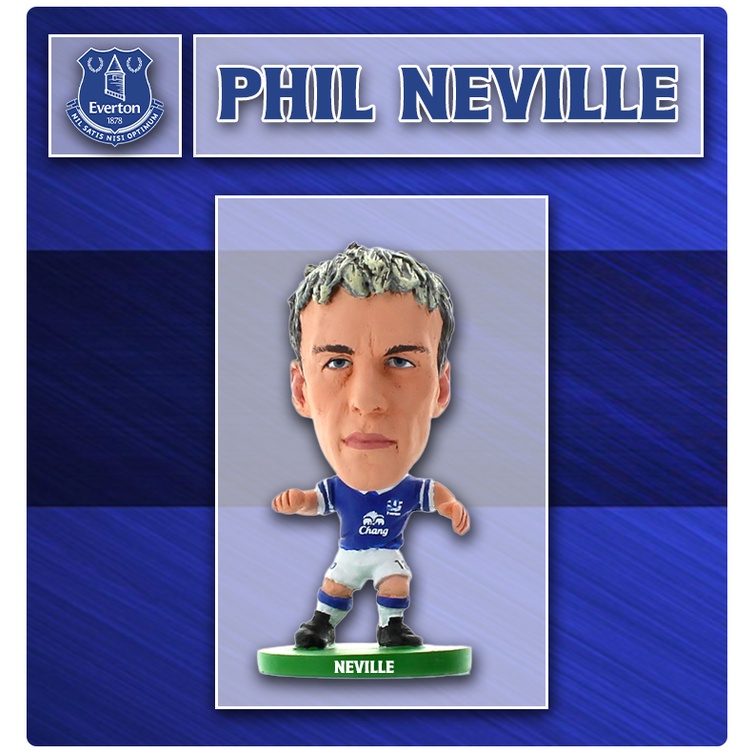 โมเดลนักฟุตบอล SoccerStarz ลิขสิทธิ์แท้จากสโมสร Everton - Phillip Neville