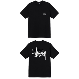 เสื้อยืดแขนสั้น พิมพ์ลายโลโก้ตัวอักษร Stussy สําหรับผู้ชาย 1904649G