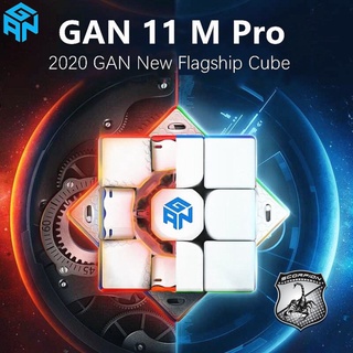 🔥 GAN 11 M Pro UV Coated Stickerless | Black | รูบิค รูบิก Cube GAN11 M GAN11M 11M Rubik GAN356