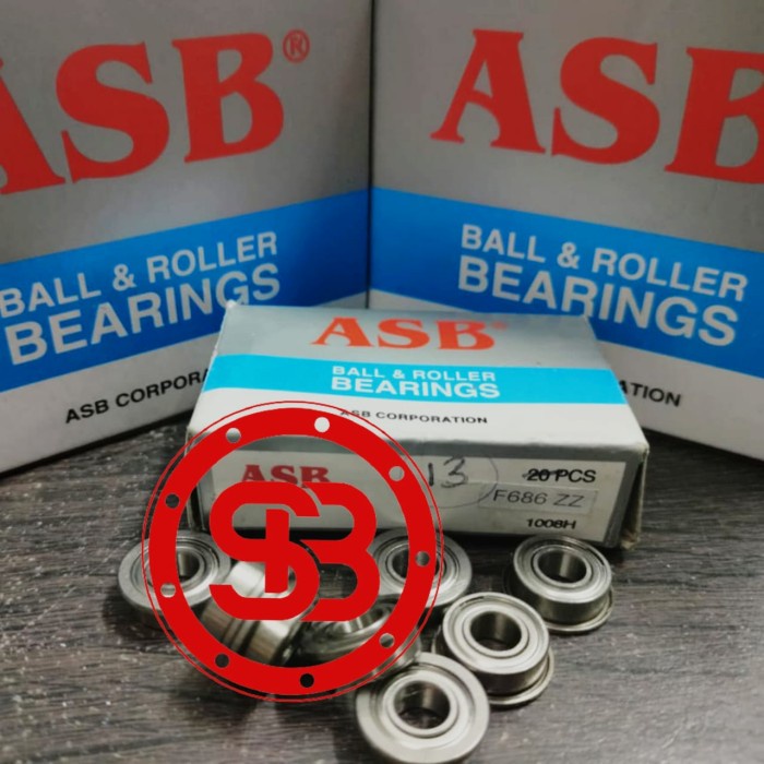 FLANGE F 686 ZZ AGB BEARING GUARANTEEED ORIGINAL